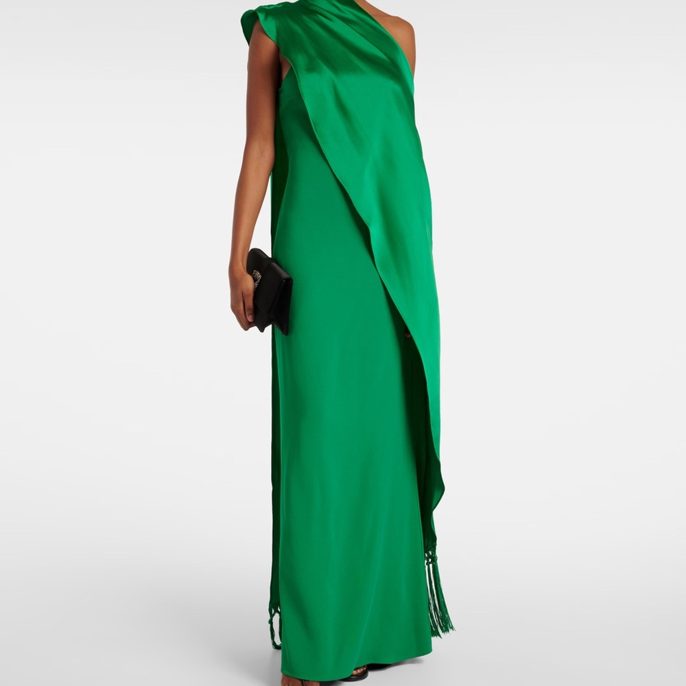 Elegant Taller Marmo Green Maxi Dress